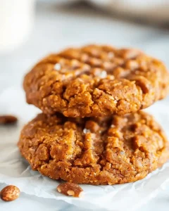 Soft sweet potato cookies with oats and cinnamon flecks, arranged casually for serving